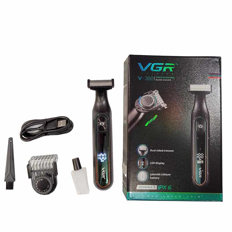 ماشین اصلاح ضد آب وی جی ار V-360